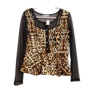 Basic Necessities women's long sleeve top size XL NWT